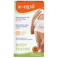 X-Epil Ready to Use Hypoallergenic Gel Wax Strips for body  – 12 pcs