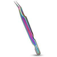 Long Lashes lash tweezers angled - multicolor, 12cm
