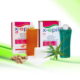 X-Epil roll-on waxing kits, sugar paste