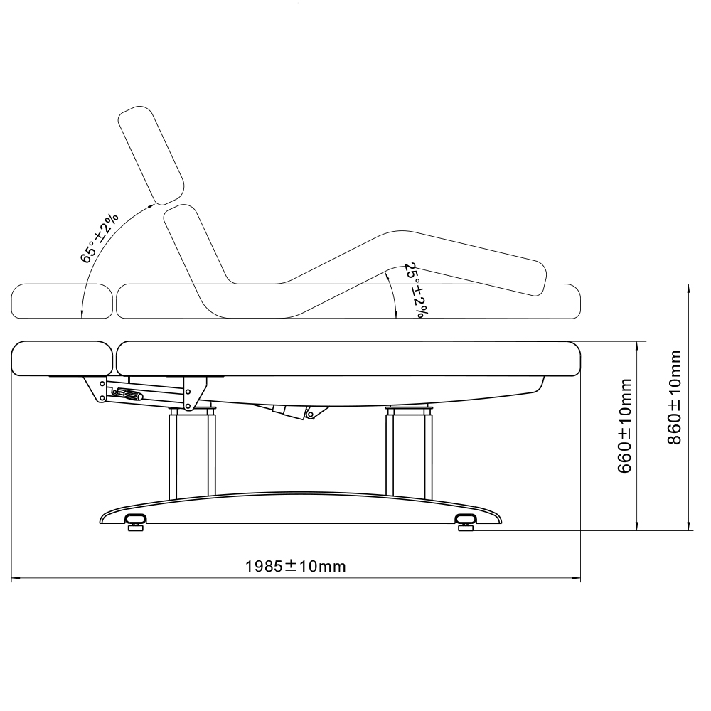 Luna Wellness multifunctional electric massage bed