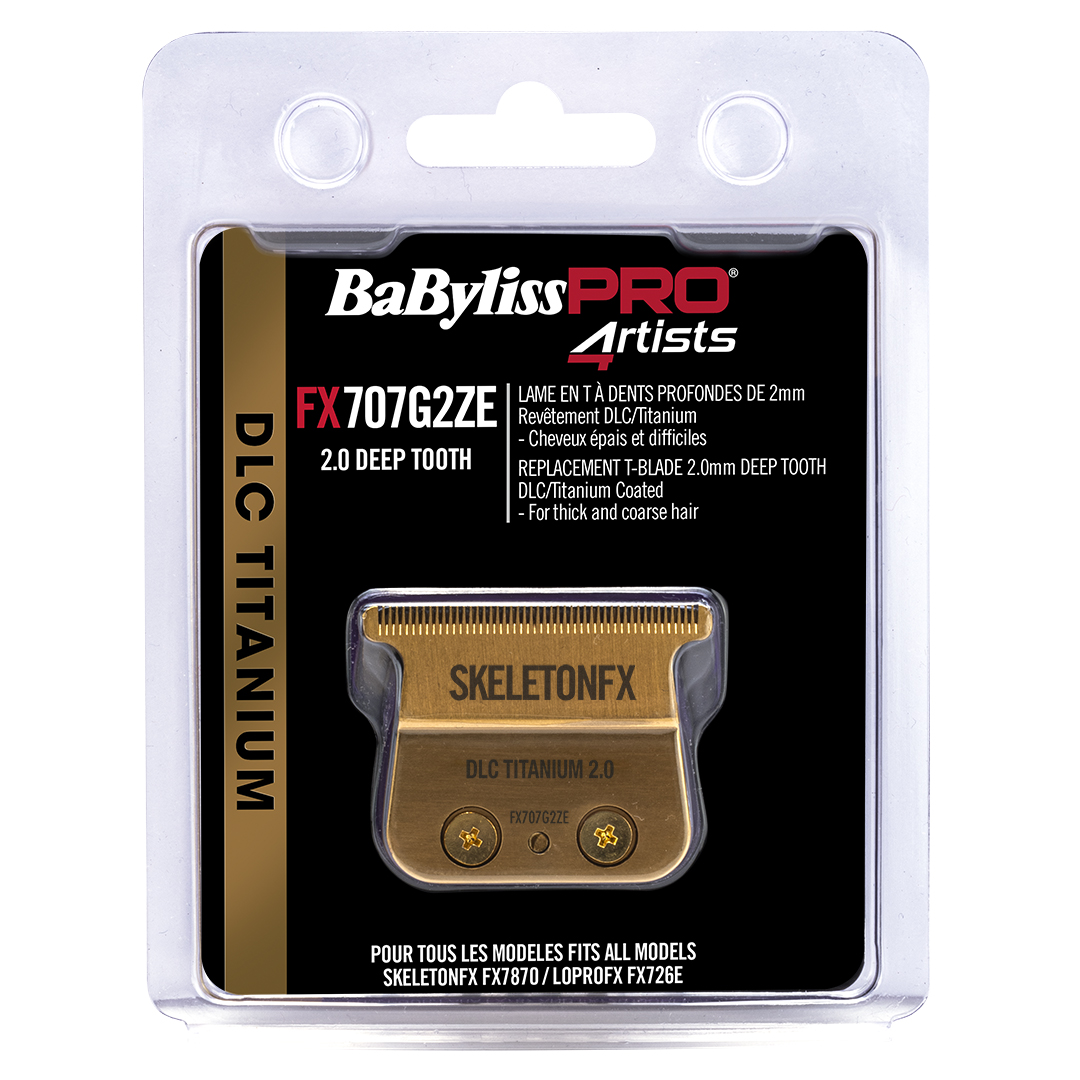 BaByliss PRO Trimmer Blade Gold Deep Tooth DLC Titanium