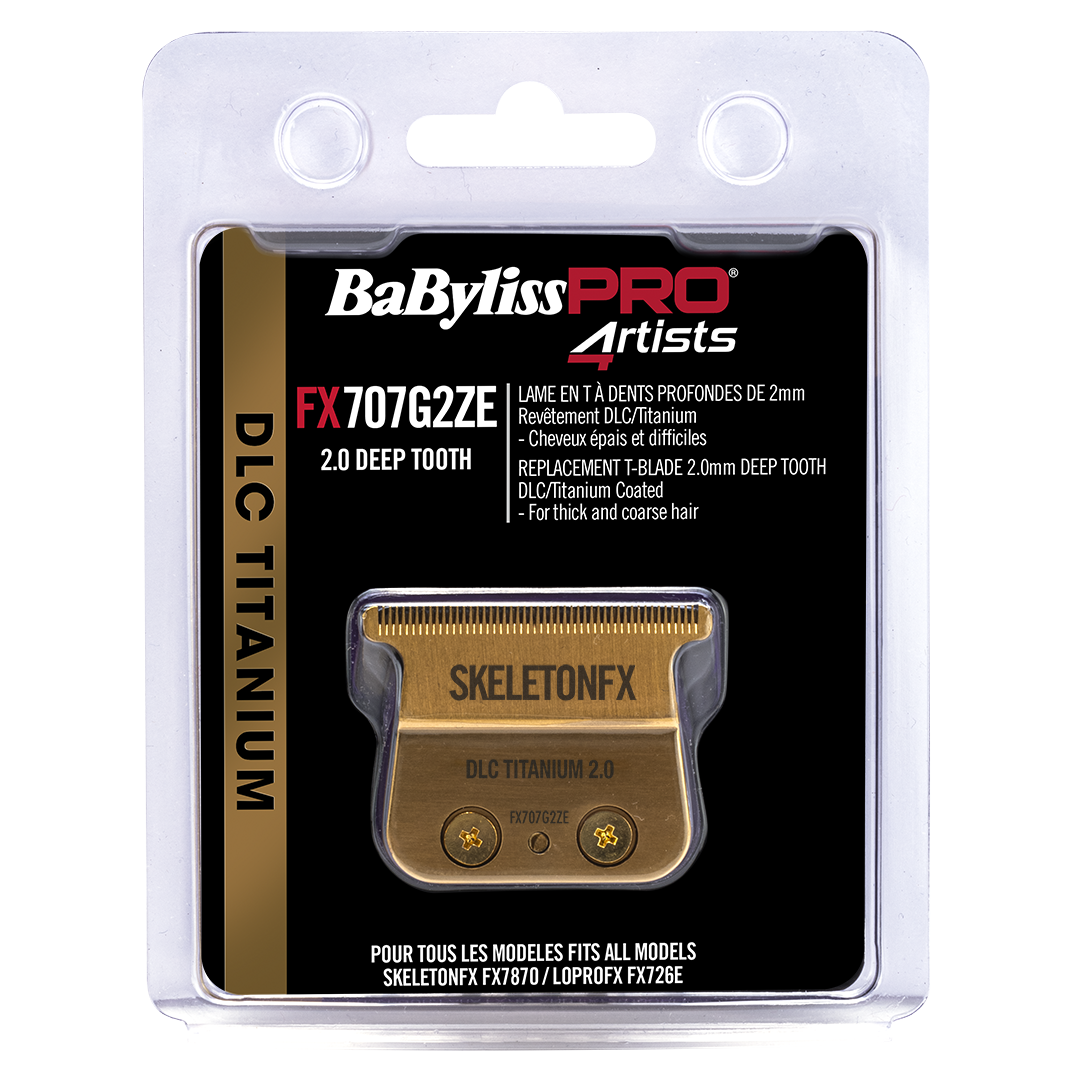BaByliss PRO Trimmer Blade Gold Deep Tooth DLC Titanium