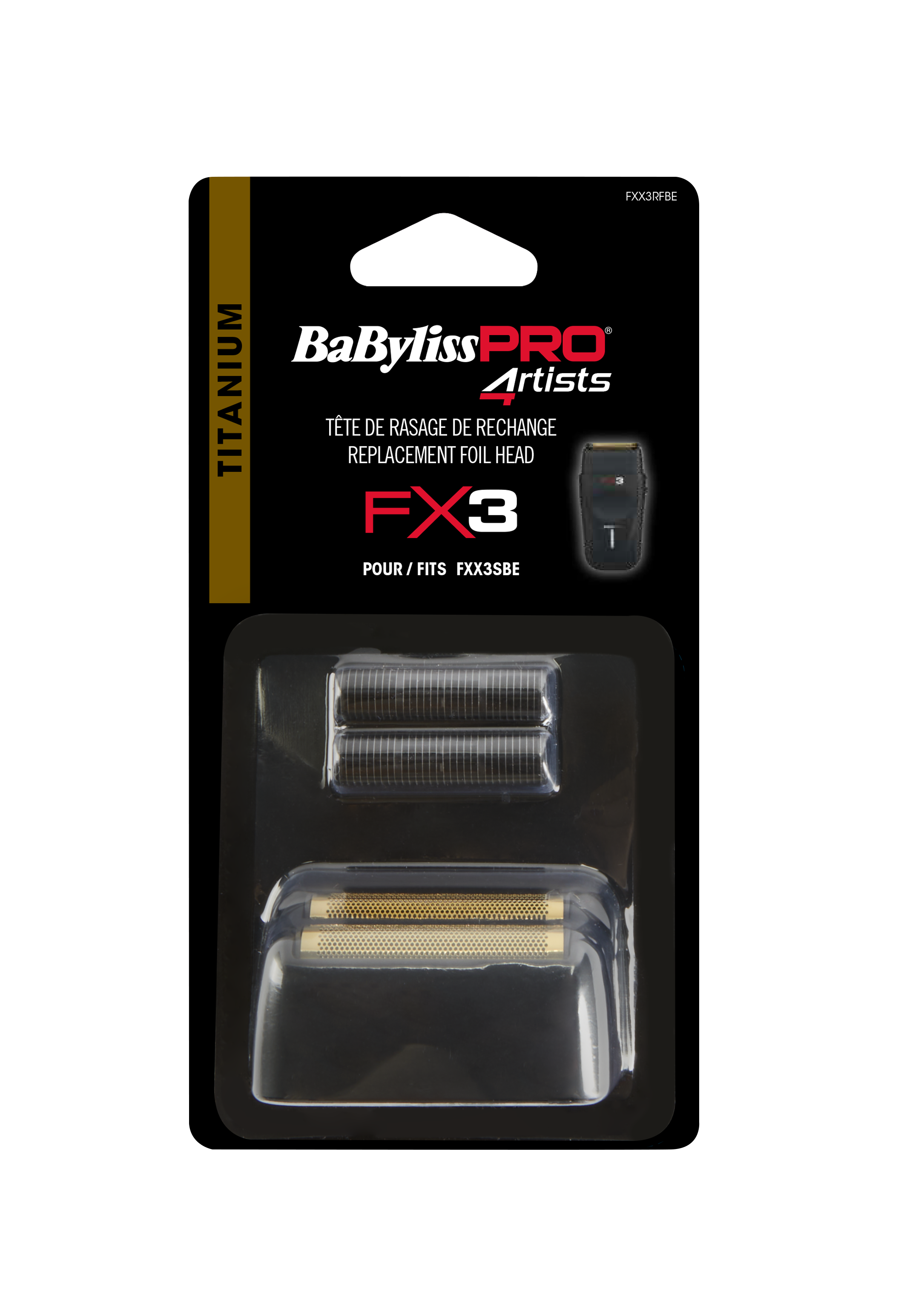 BaByliss PRO  Complete shaver foil Cutter 2 heads FX3 black
