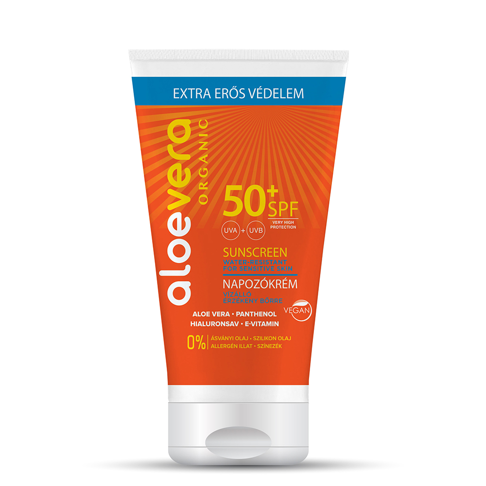 Aloe Vera Organic Sunscreen for face and body SPF50 150ml