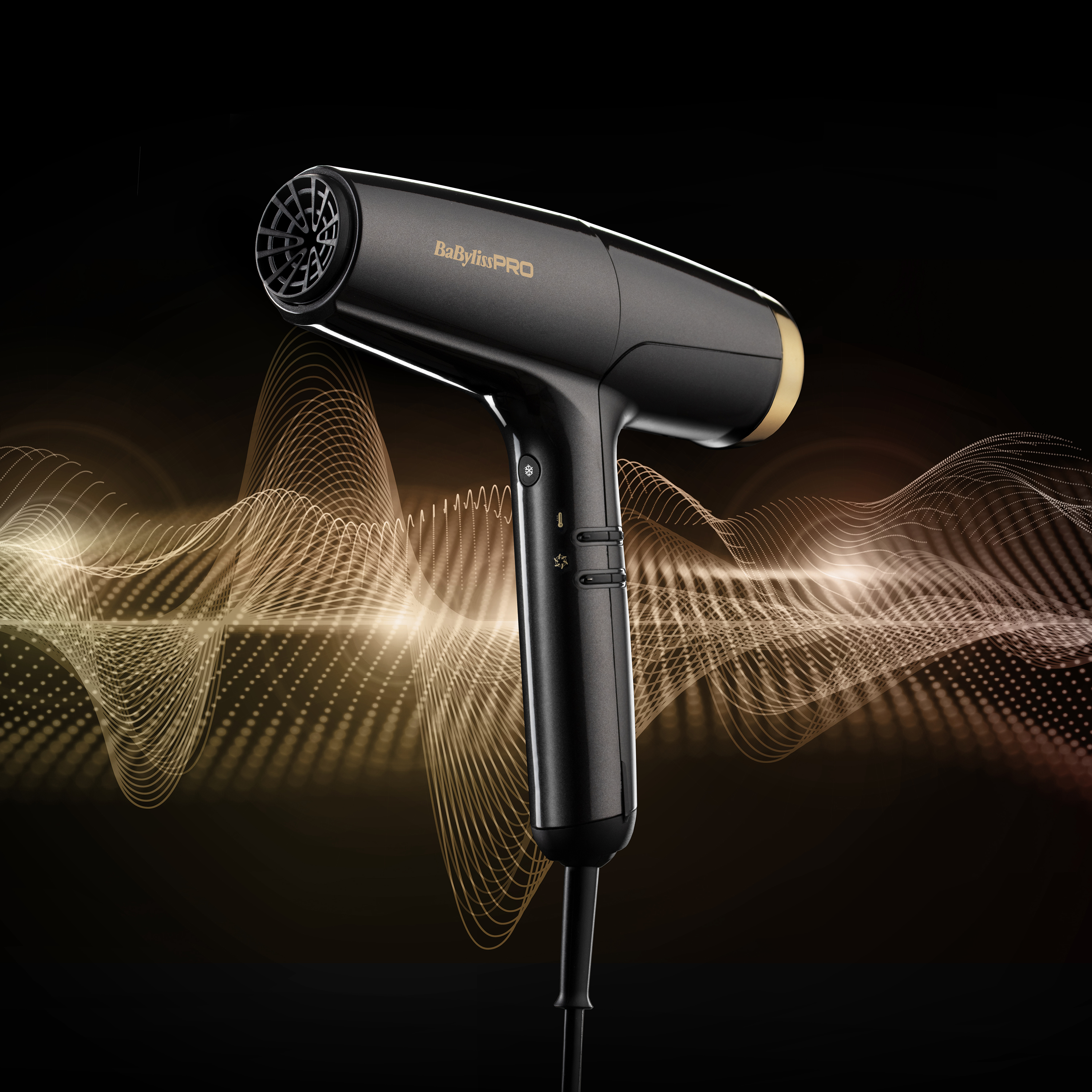 BaByliss PRO FalcoHair Dryer 2000W grey-gold