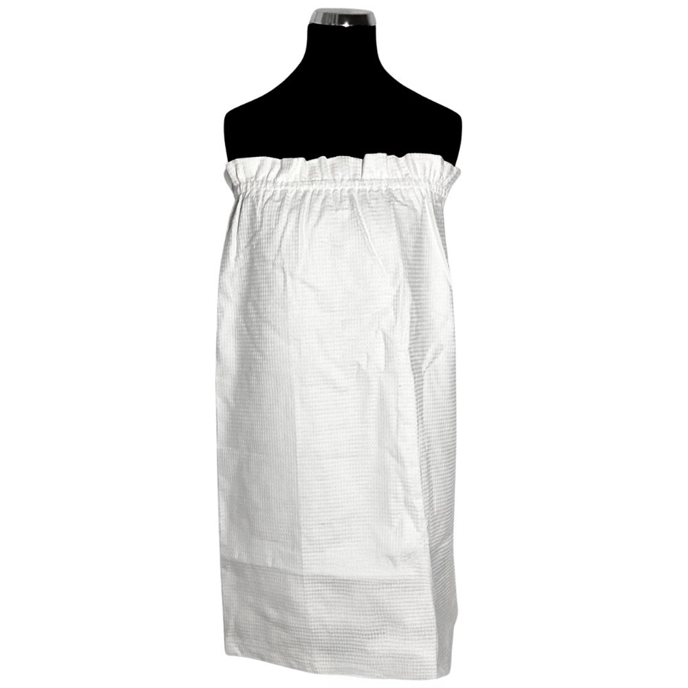 Cosmetic waffle cotton dress