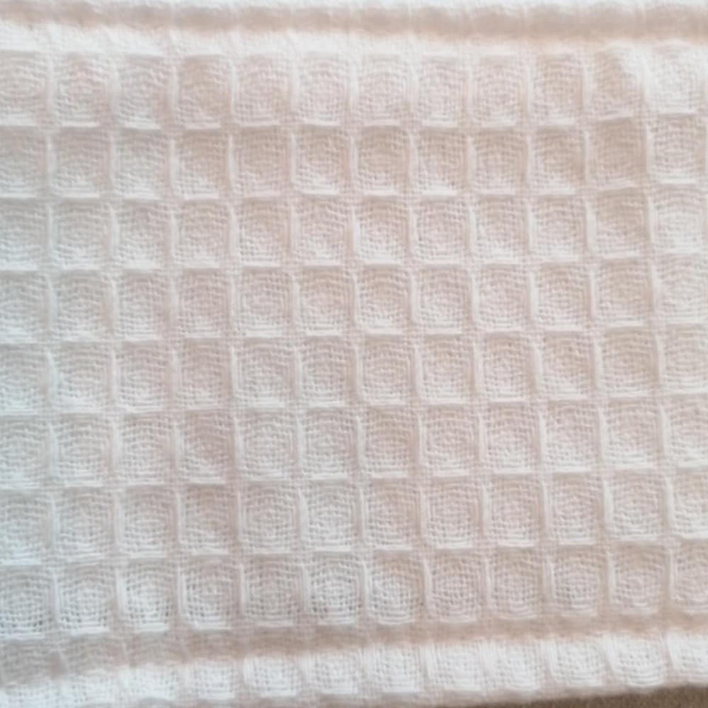 Cosmetic waffle cotton dress