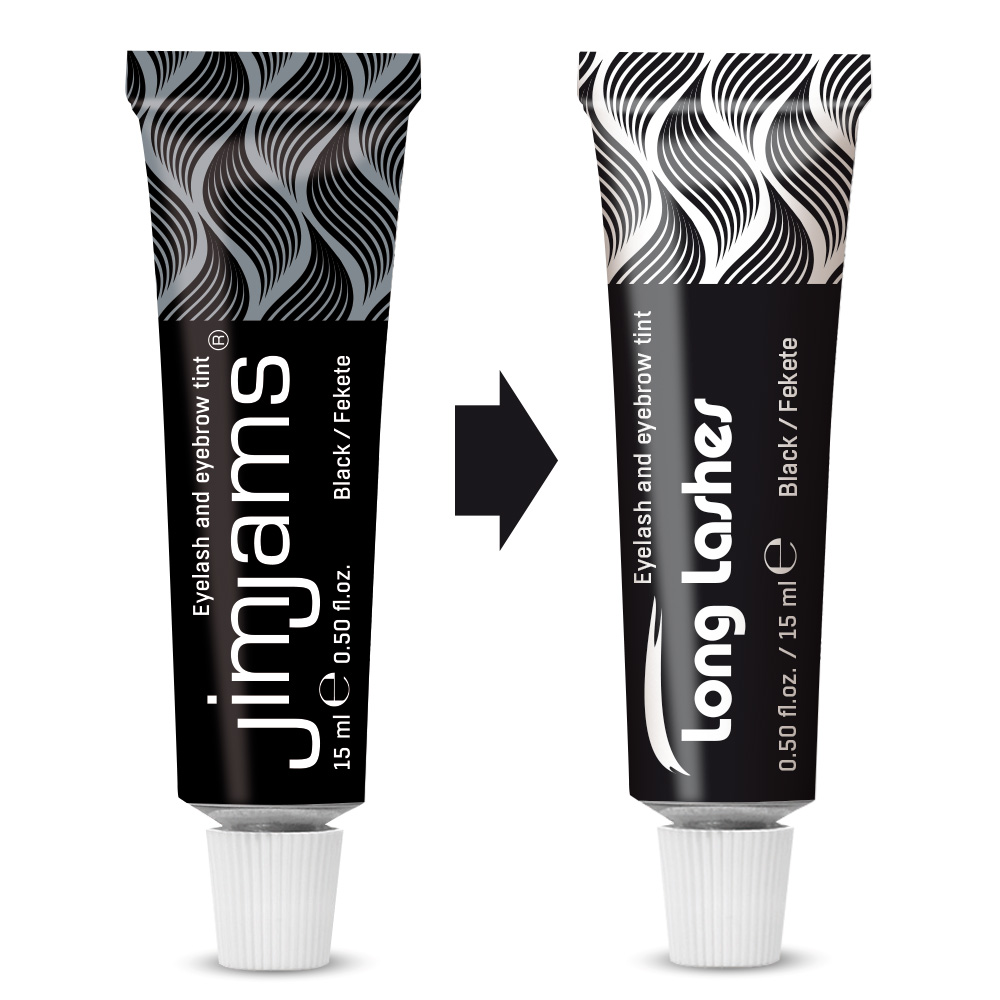 Long Lashes Eyelash and Eyebrow Tint Black 15ml