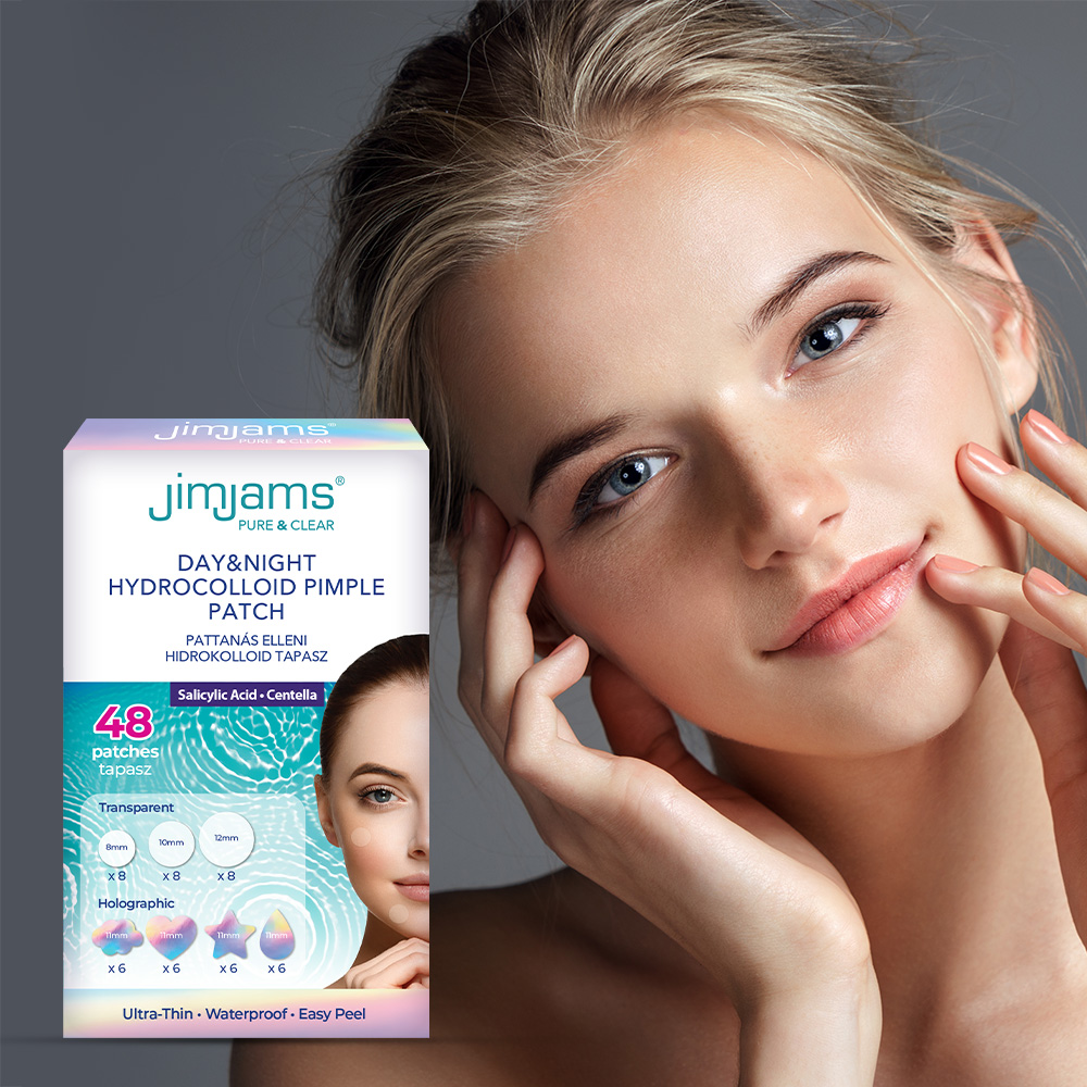 JimJams Pure & Clear Day&Night Hydrocolloid pimple patch 48pcs