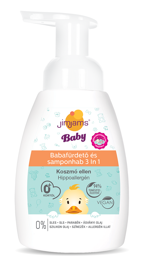 JimJams Baby foaming bath and shampoo 3in1 250ml