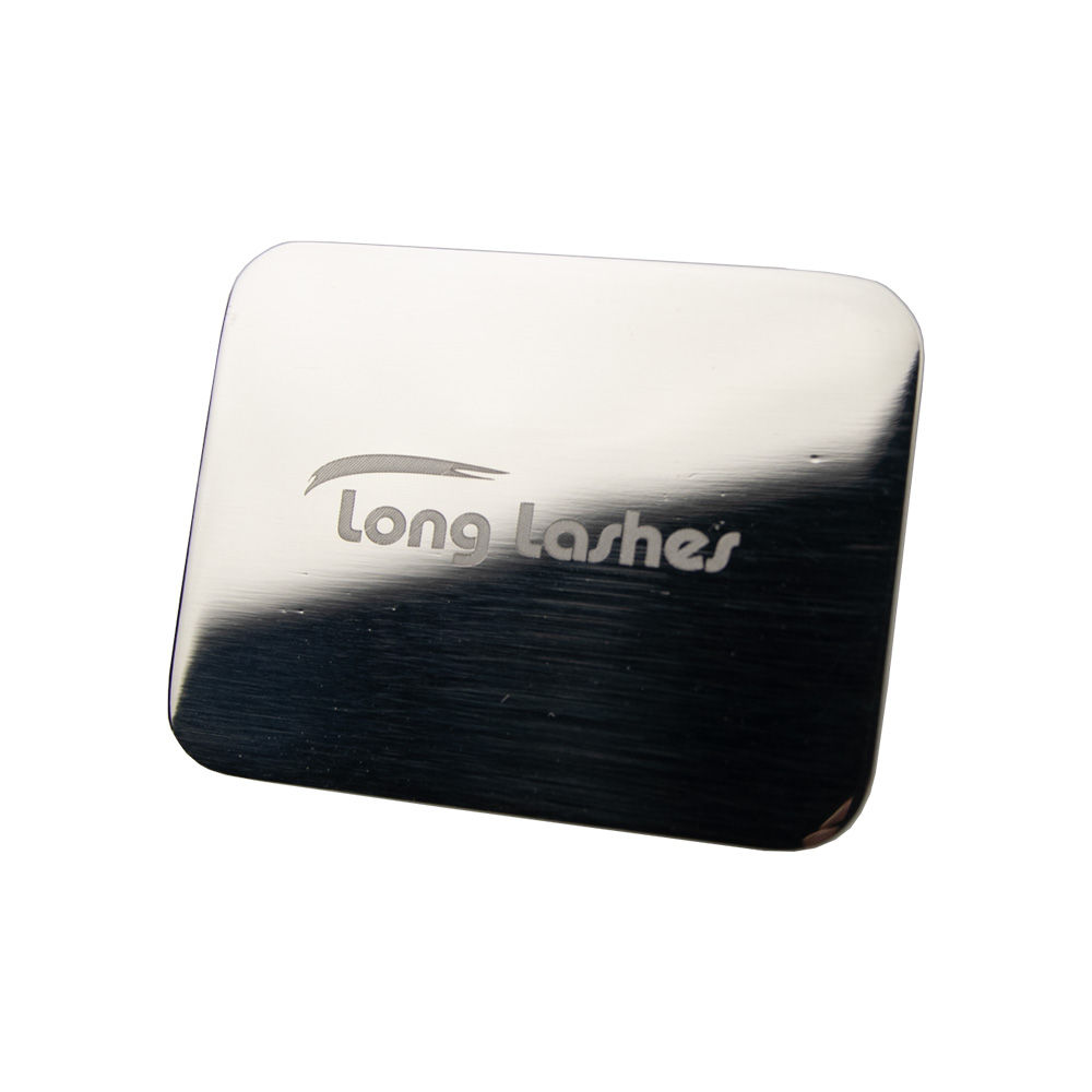 Long Lashes stainless steel mixing palette for eyelash and eyebrow dye