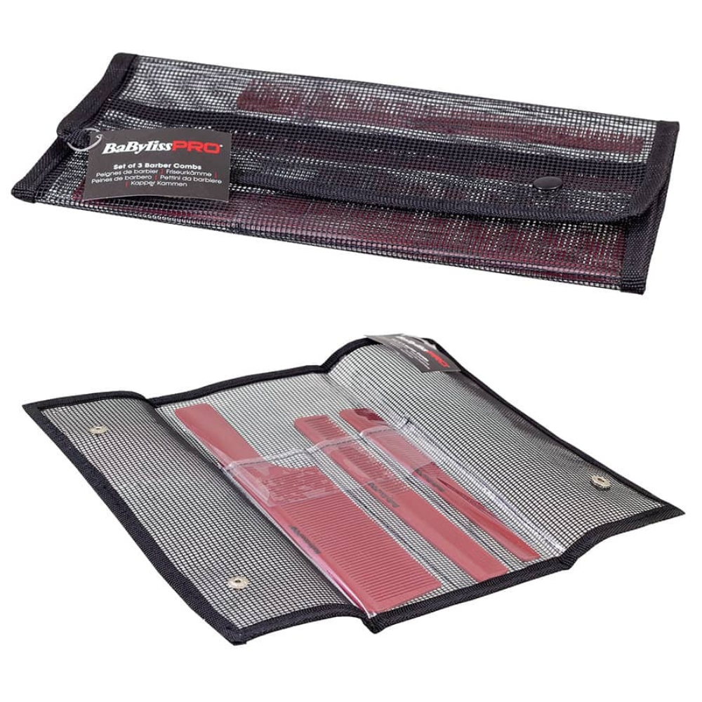 BaByliss Pro Red comb barber set