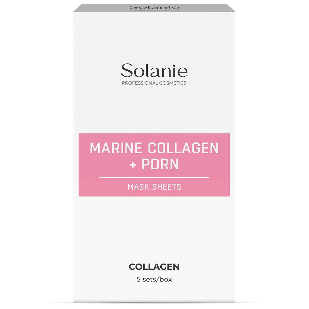 Solanie Marine Collagen + PDRN Mask Sheets 5 sets/box