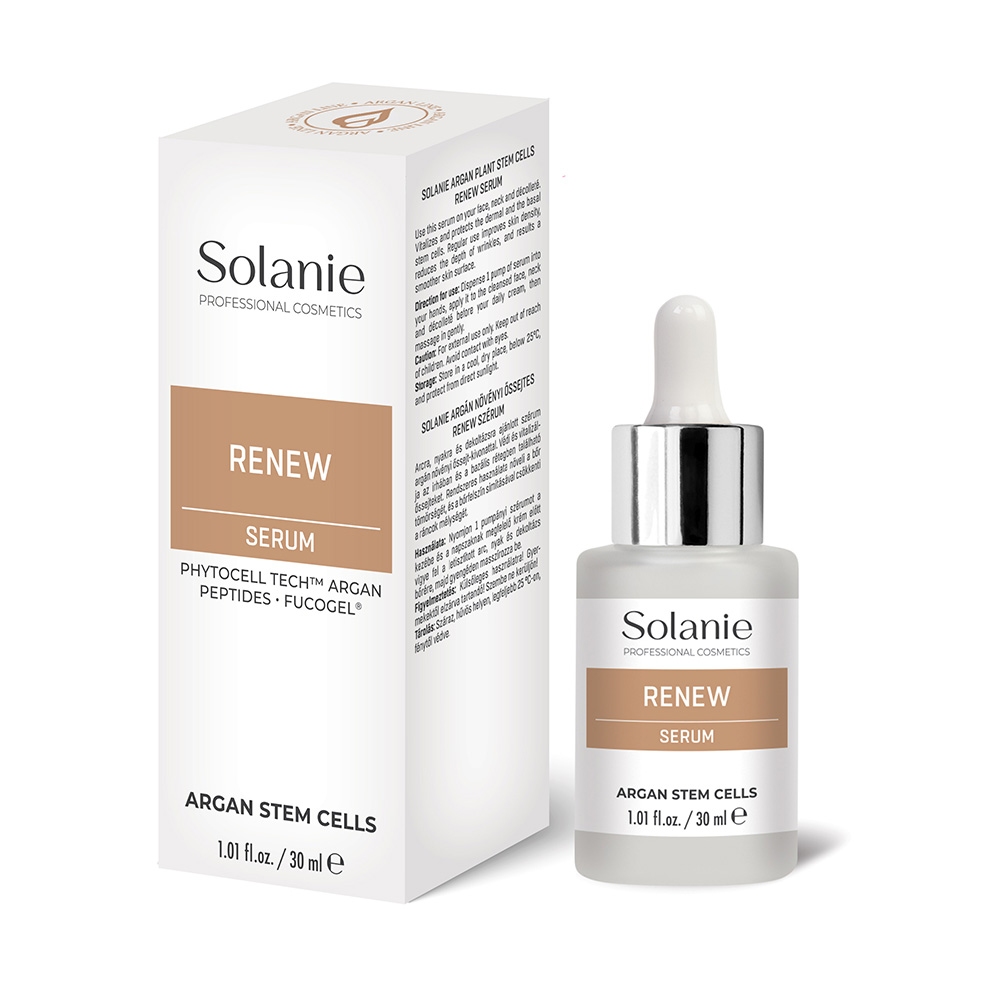Solanie Argan plant stem cells renew serum 30 ml