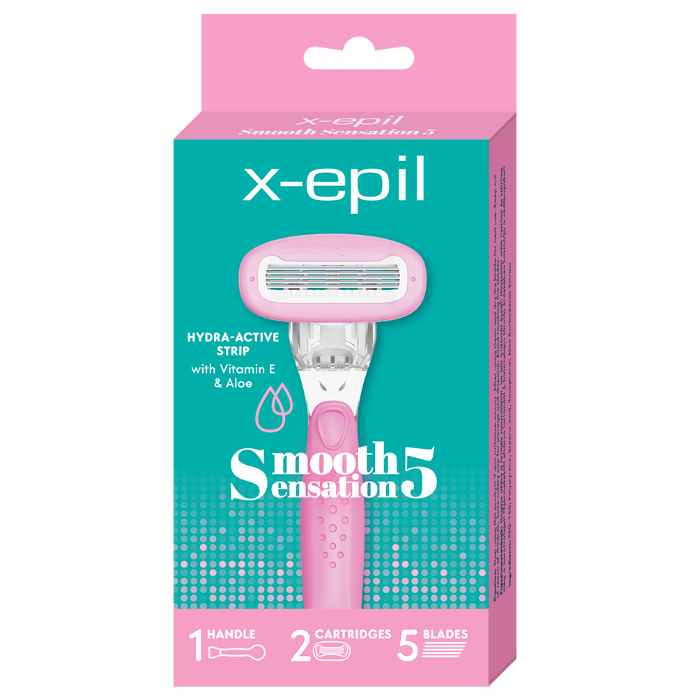 X-Epil Smooth Sensation 5 blades woman razor 1pc + refill 2pcs