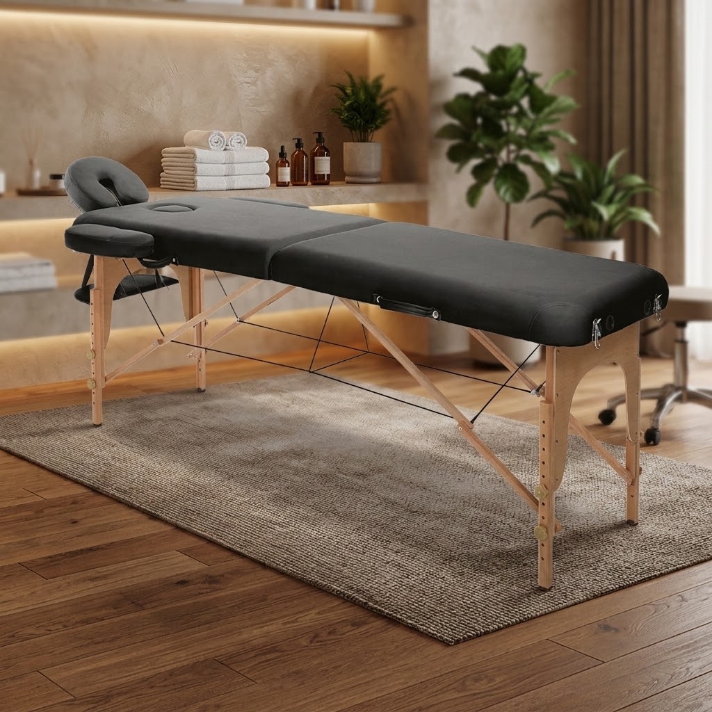 Master Wood Black wooden folding bed