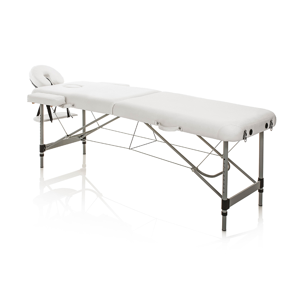 Master Alluminium White folding bed