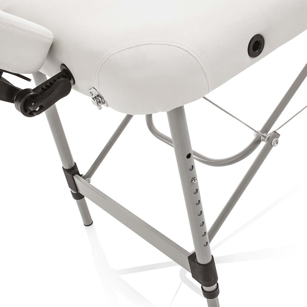 Master Alluminium White folding bed