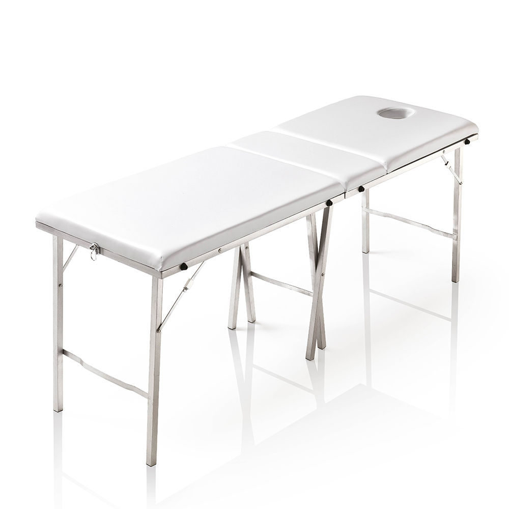 Handy White bed with adjustable backrest