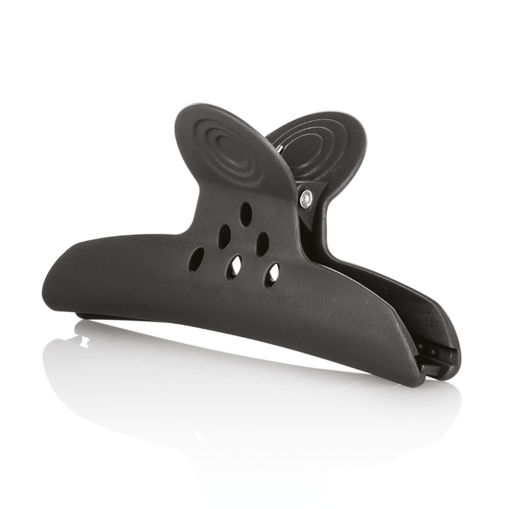 Plastic Claw Hair Clips Black Pack 4 Pcs