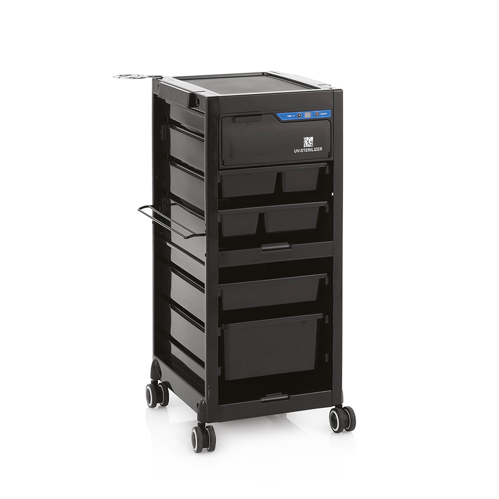 New York UV Pro Black disinfection trolley with UVC light