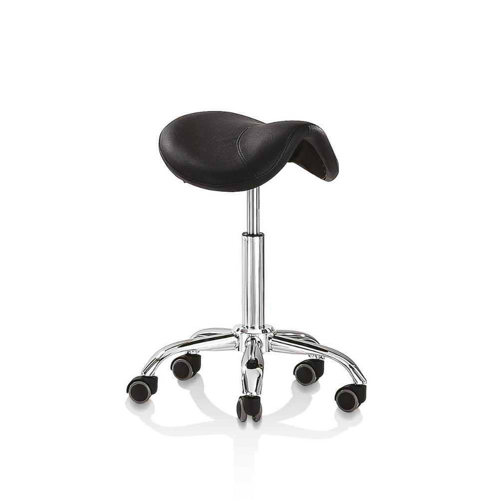 Saddle stool - black