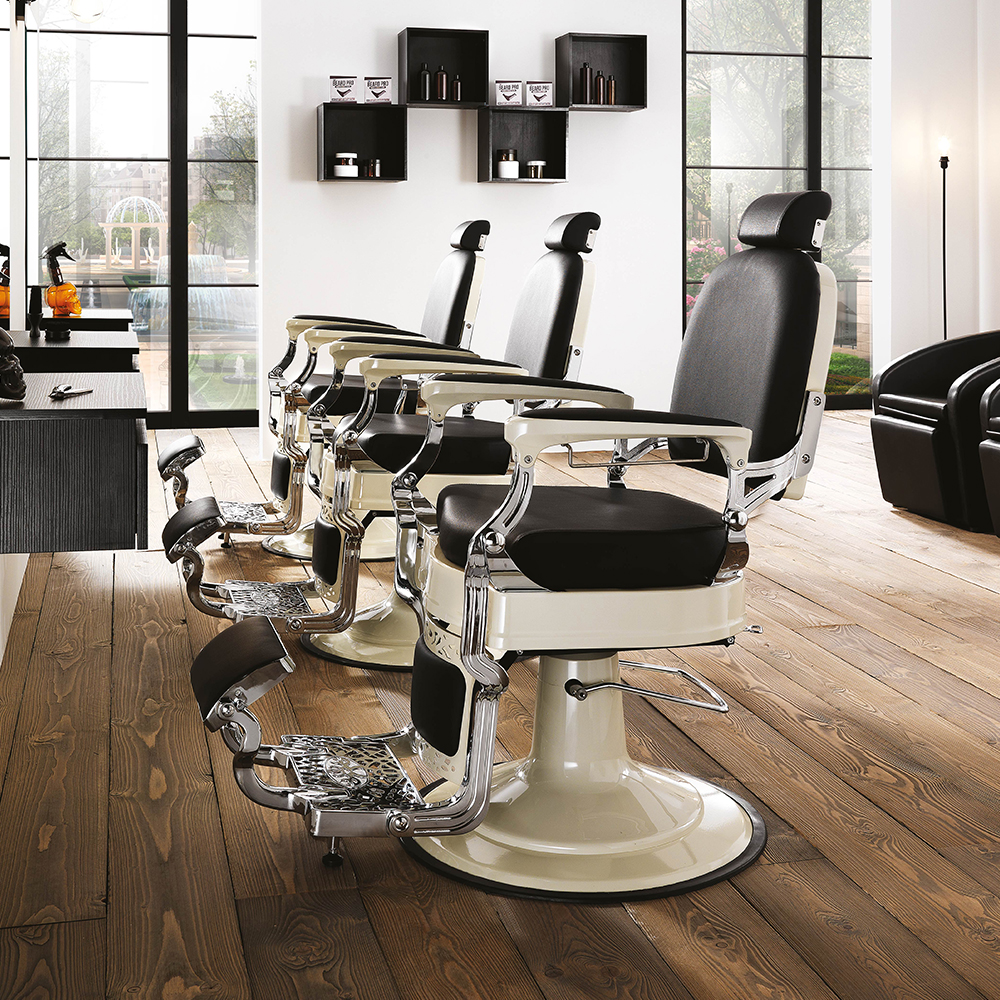 Hair Mustang black barber chair