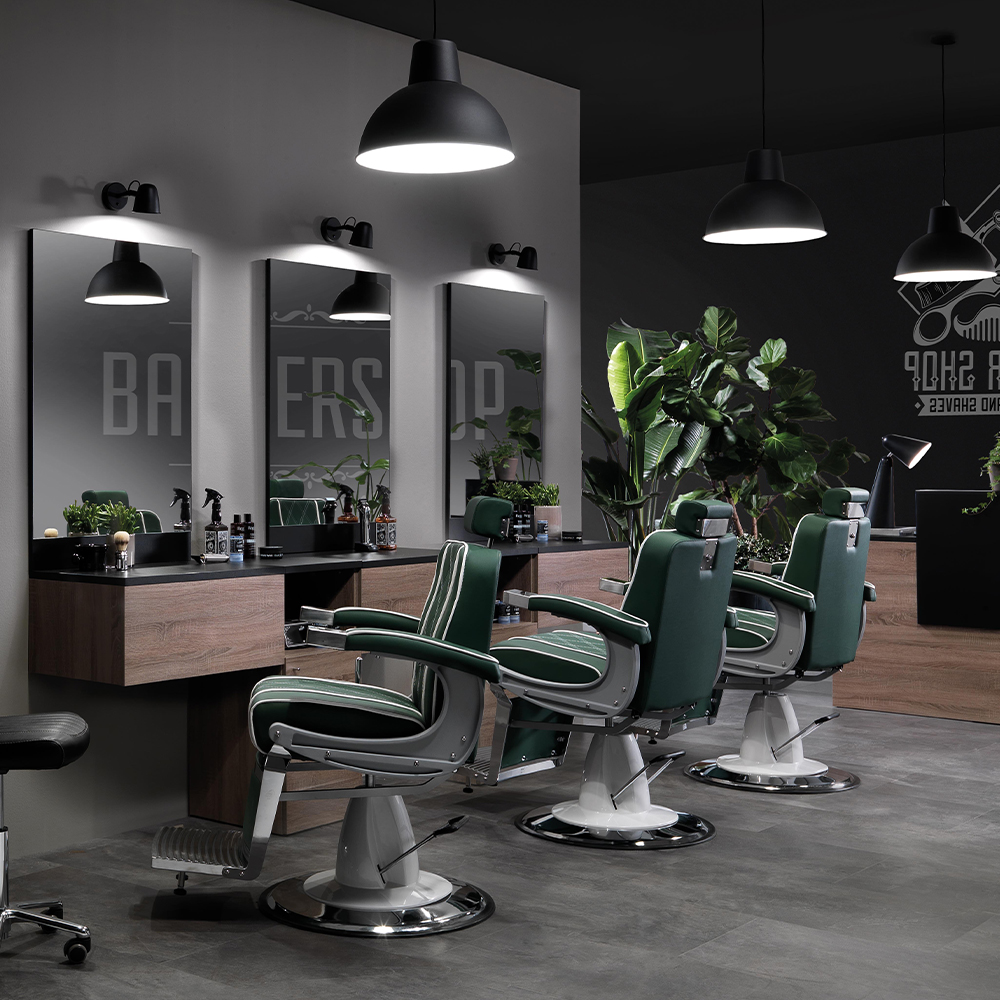 Hair Granada green barber chair
