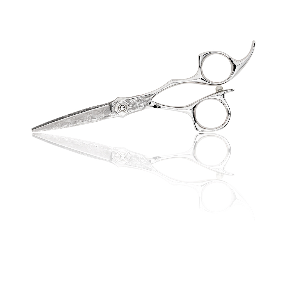 Lameo Elite E4 Damascus Offset Hairdressing scissor 6 ezüst
