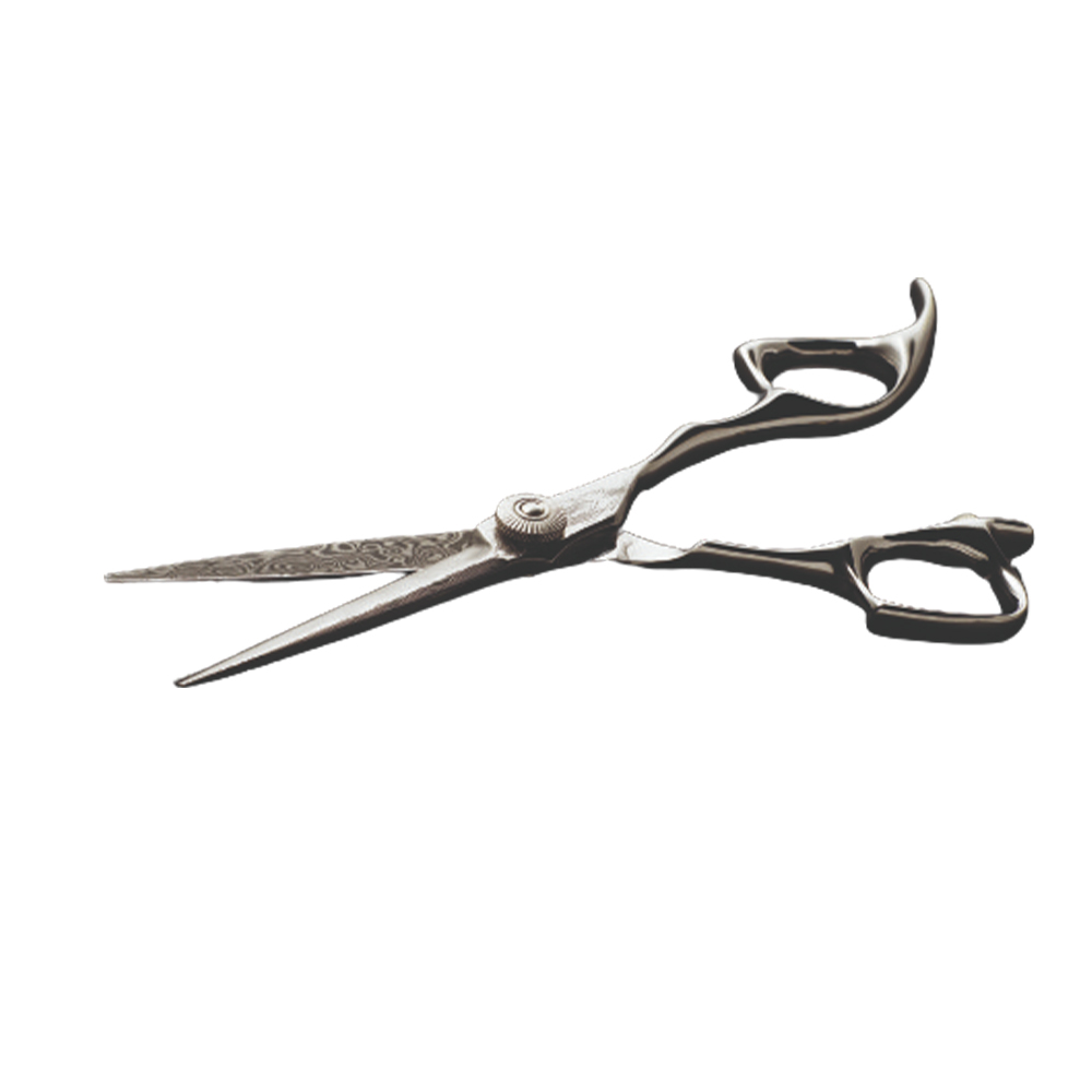 Lameo Elite E4 Damascus Offset Hairdressing scissor 6 ezüst
