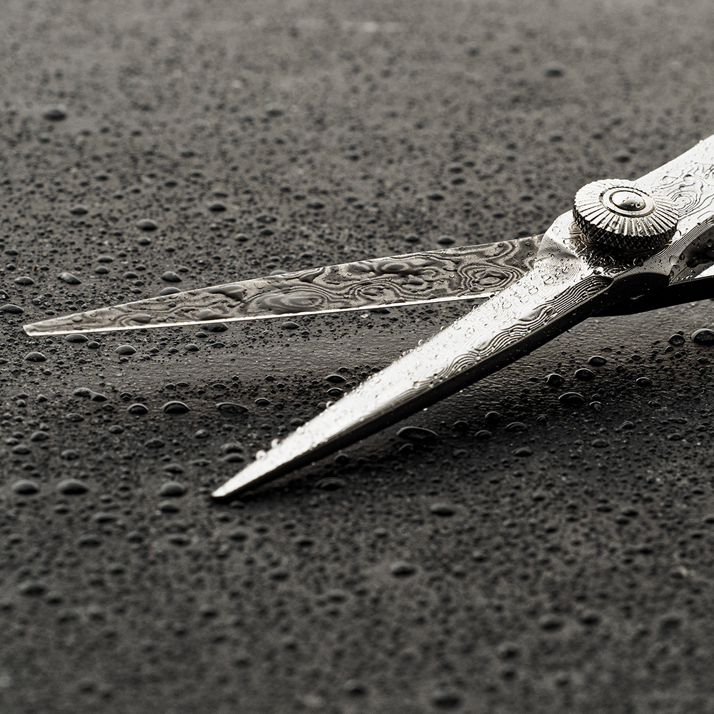 Lameo Elite E4 Damascus Offset Hairdressing scissor 6 ezüst