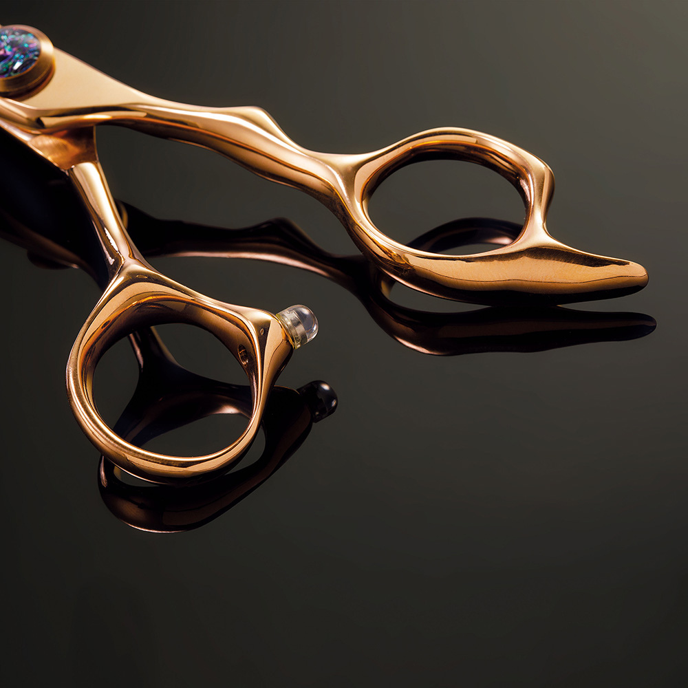 Lameo Elite E4 Vg10 CNC Opal Edition Hairdressing Scissors  5,5” Rose gold
