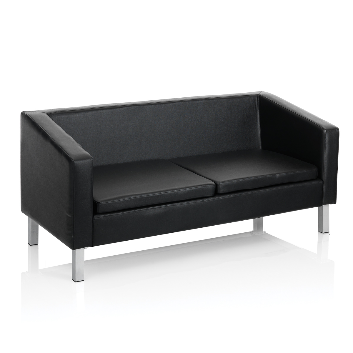 Lucky black waiting sofa