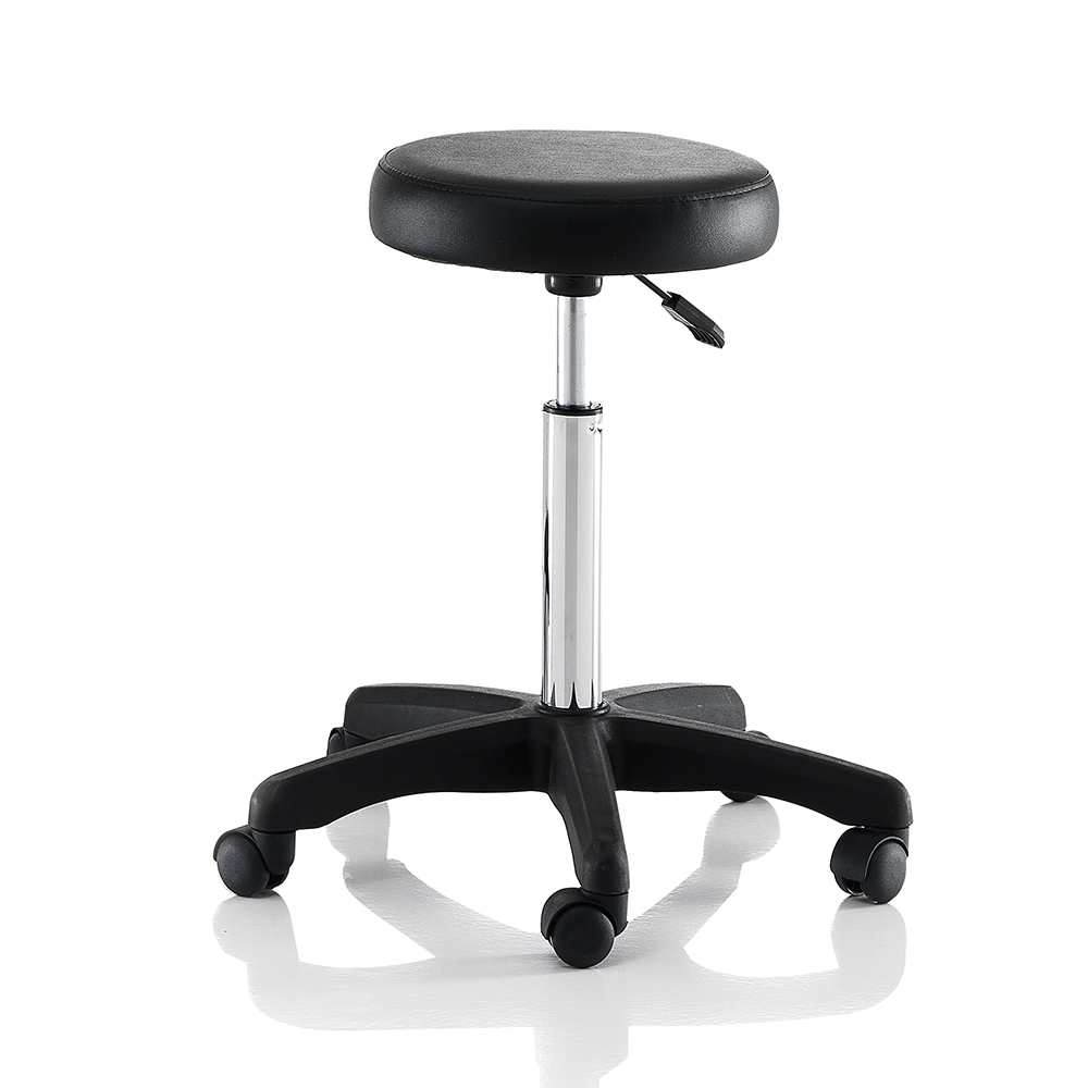 Smart black basic stool with black star soles