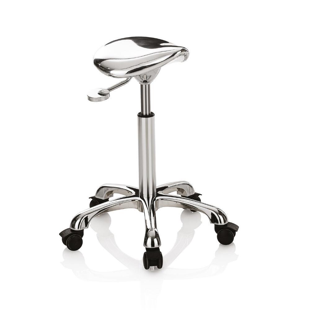 MASTER ROLLER silver Stool