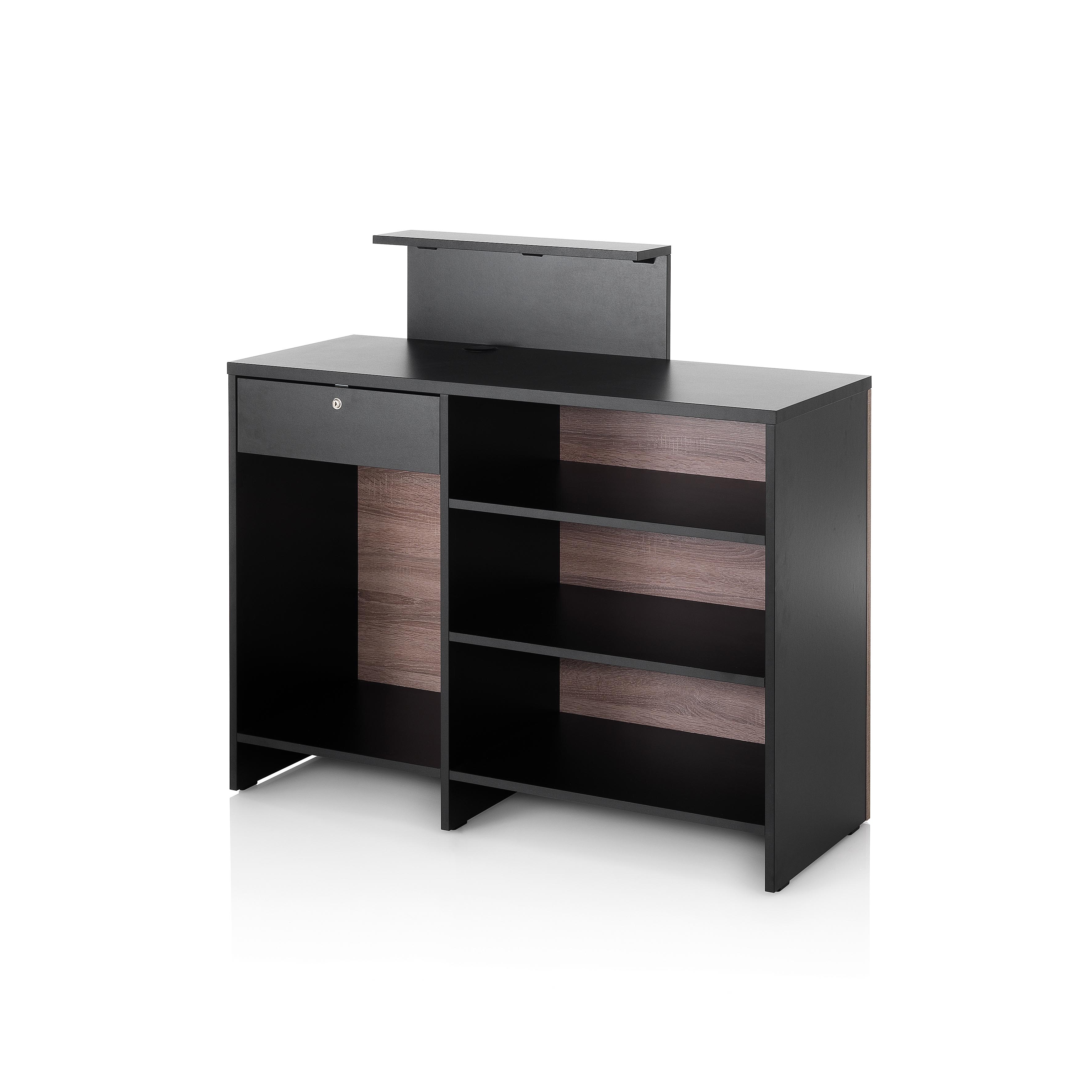 VIsta Consolle Black&Oak Reception counter