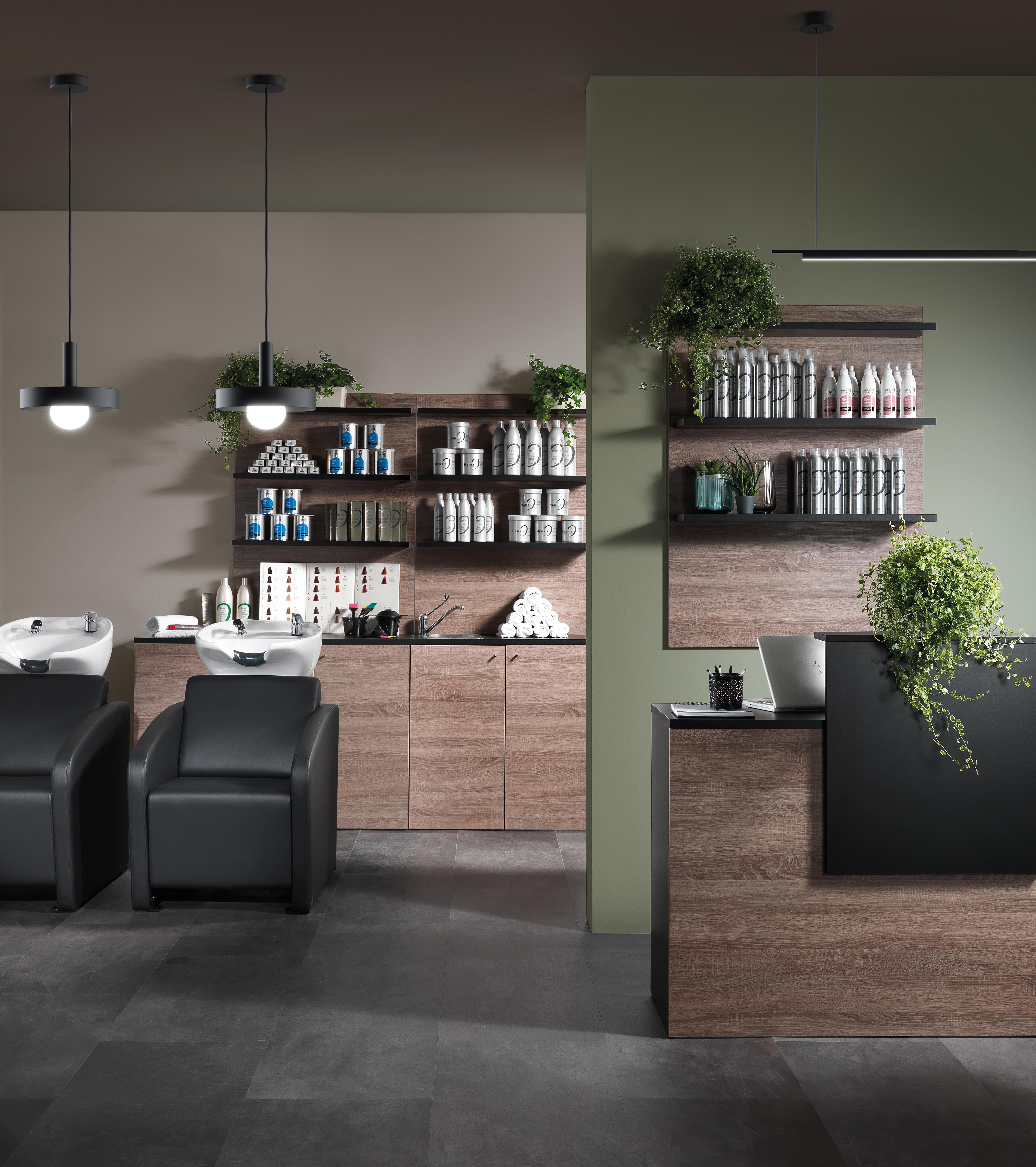 VIsta Consolle Black&Oak Reception counter