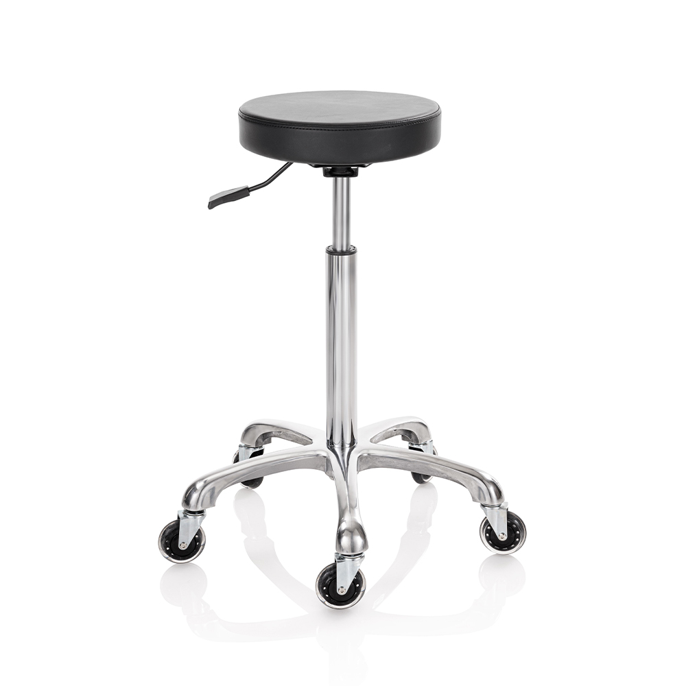 Roller Pro Elité Round L stool with aluminium base
