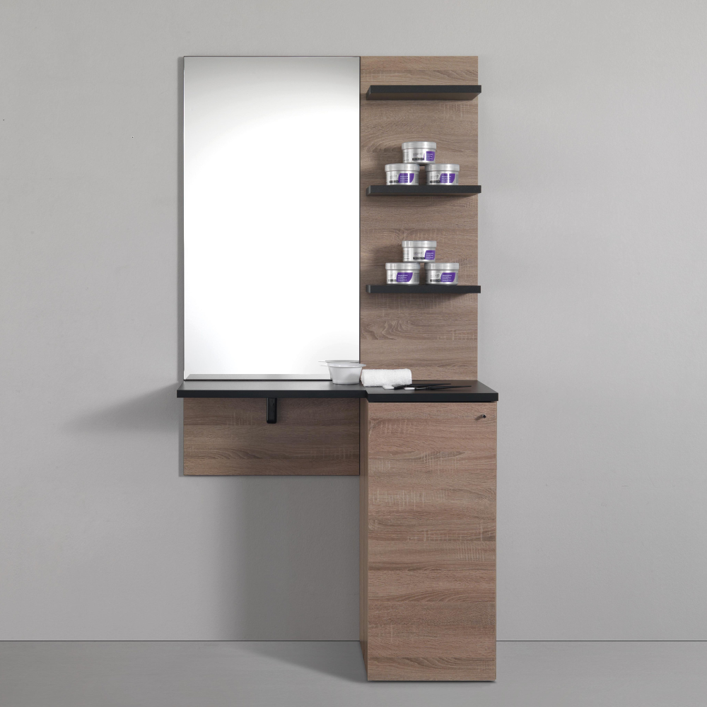 Salon Station Capital Black And Oak Salon Station