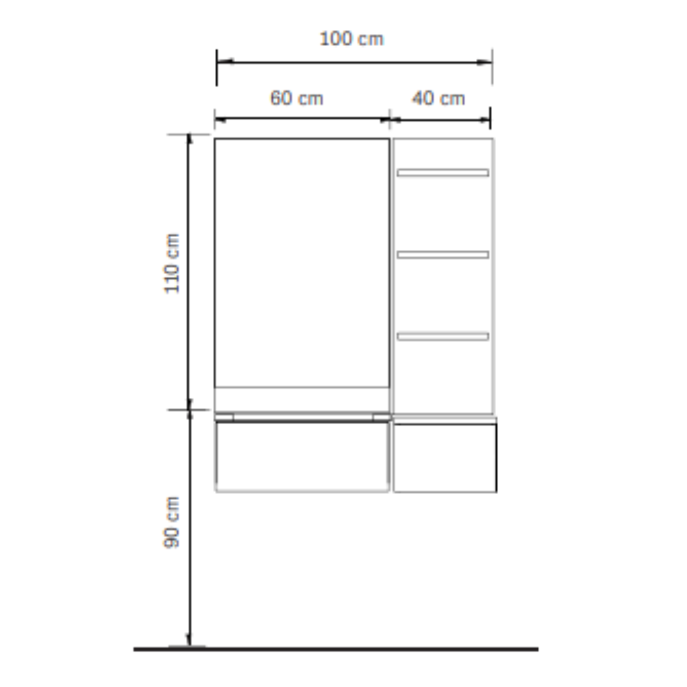 Salon Station Essential Larch And White Salon Station