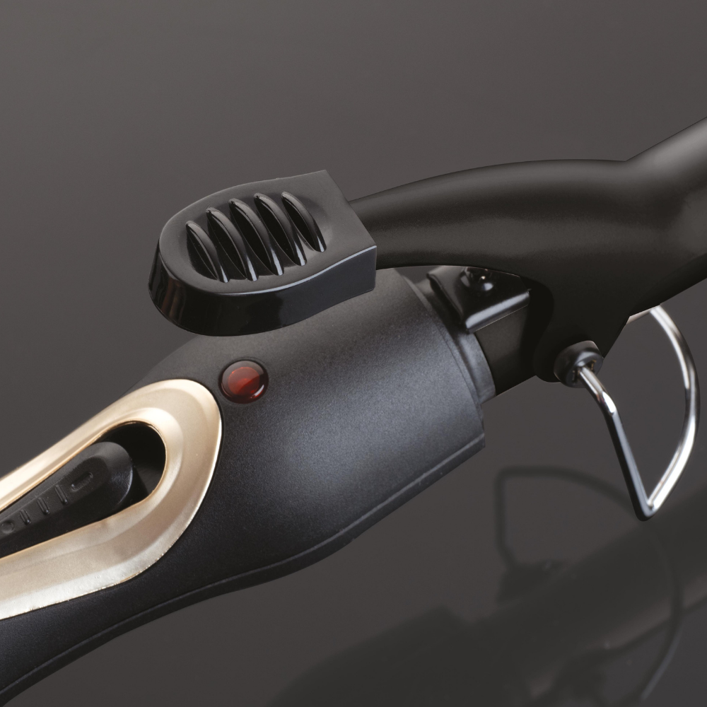 Sthauer Black Wave Curling Wand With Clamp Ø 19 mm