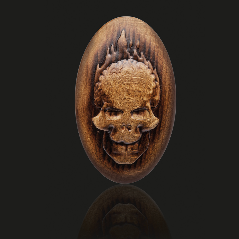 Skull oval palm brush