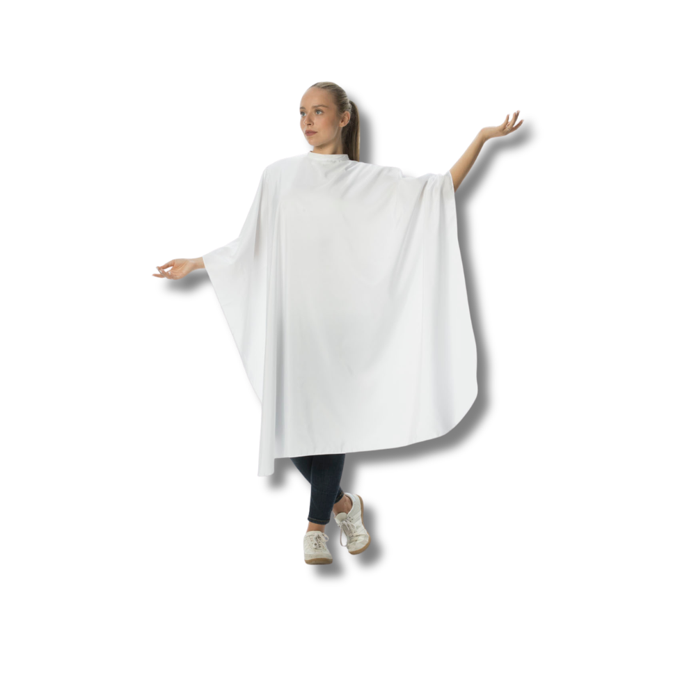 Comfort Pro Cutting cape Black Hook fastening white