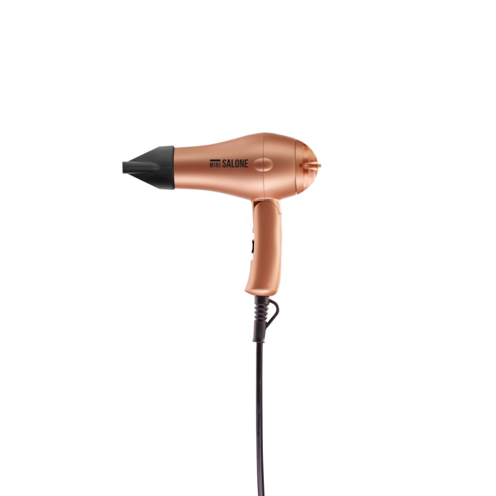 Mini Salone foldaway travel hair dryer Gold