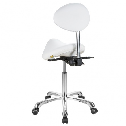 Beautician chair-Saddle Stool with backrest