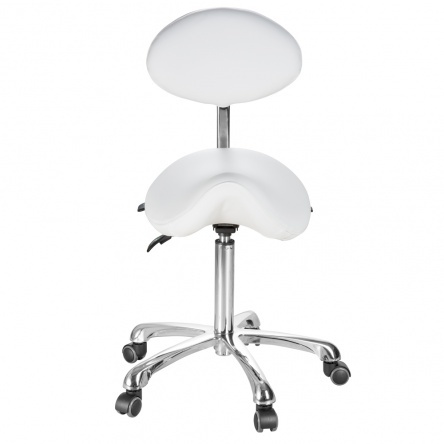 Beautician chair-Saddle Stool with backrest