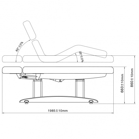 Luna Wellness multifunctional electric massage bed