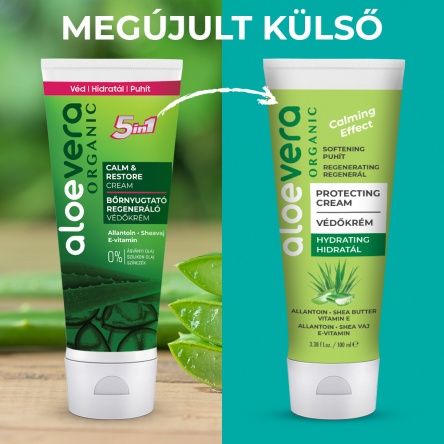 Aloe Vera Organic Skin Protective Calming Cream 100 ml