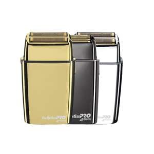 BaByliss PRO Double Foil Metal Shaver Gold