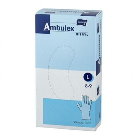 Nitrile gloves powder free - 100pcs - L